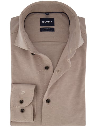 OLYMP Japanese Knitted Slim-Fit-Hemd Grün