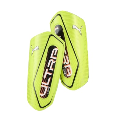 Puma - "Ultra Flex" Schienbeinschoner für Herren/Damen Unisex, Logo (Limone/Schwarz)