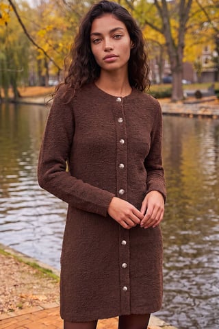 Flauschiges Strickkleid