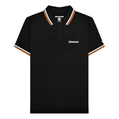 Lambretta - Poloshirt für Herren (Schwarz/Weiß/Grau/Orange)