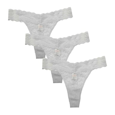Be You - Thong für Damen, Spitze (3er-Pack) (Weiß)