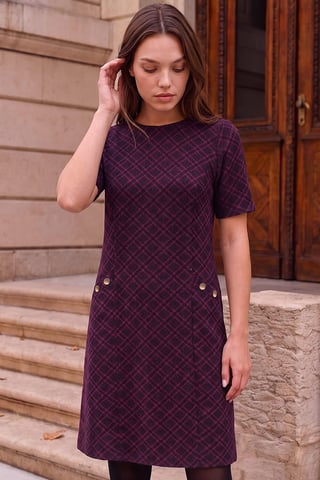 Roman Petite Jacquardkleid