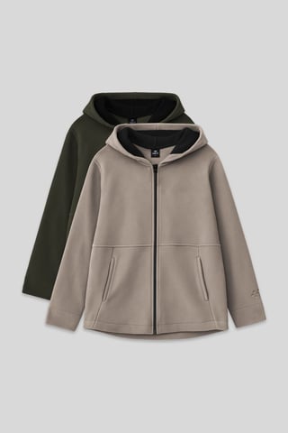2er-Pack Kapuzen-Sweatshirts mit Reißverschluss