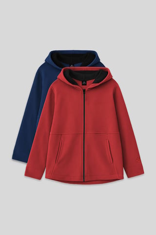 2er-Pack Kapuzen-Sweatshirts mit Reißverschluss
