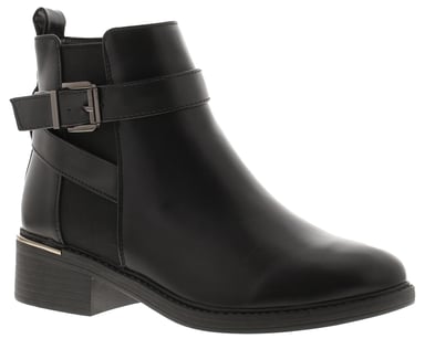 Platino Damenstiefeletten Selena mit Reißverschluss Schwarz