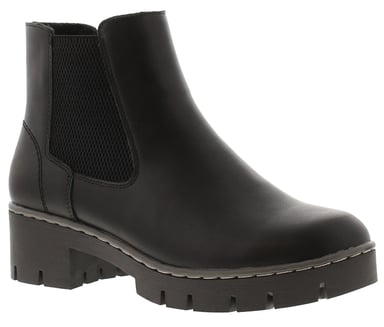 Platino Damen-Stiefeletten Morgan mit Reißverschluss Schwarz