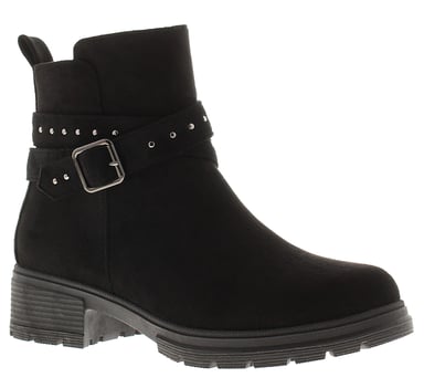 Apache Damen-Ankle-Boots Millie mit Reißverschluss schwarz
