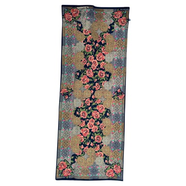 Jil Sander Floral-Print Schal aus mehrfarbiger Seide