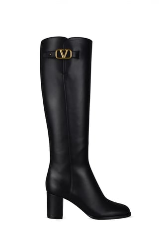Valentino Garavani Stiefel VLogo Schwarz