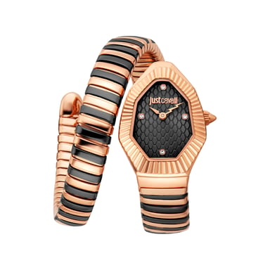 Just Cavalli JC1L430M0095 Damen-Snake-Uhr aus 316L-Edelstahl