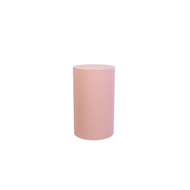 House Vitamin Beistelltisch / Säule-Zylinder MDF hellrosa -30x54cm