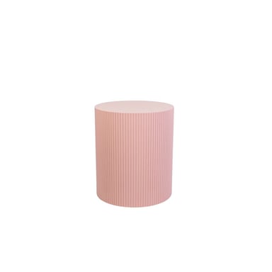 House Vitamin Beistelltisch / Säule-Zylinder MDF hellrosa 39x45cm