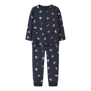 Name It Jungen/Mädchen Kinder-Weihnachtspyjama-Set NMNVISMAS Dunkelblau