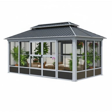 Sojag Olan Pavillon mit Seitenwänden inkl. Moskitonetz 5x3 m -