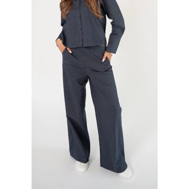 Corel Amsterdam Lior Wide-Leg-Hose Britta 1007-5247 160 Night Sky