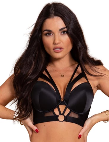 Contradiction By Pour Moi Obsessed Longline-Push-up-BH – Schwarz