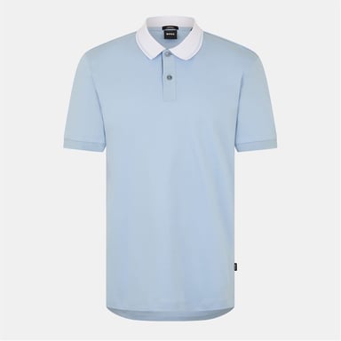 Boss Herren Regular Fit Kurzarmhemd in Lt Pas Blue 450