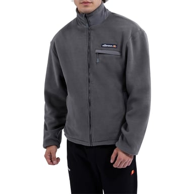 Ellesse Maseben Herren-Fleecejacke mit durchgehendem Reißverschluss in Dunkelgrau