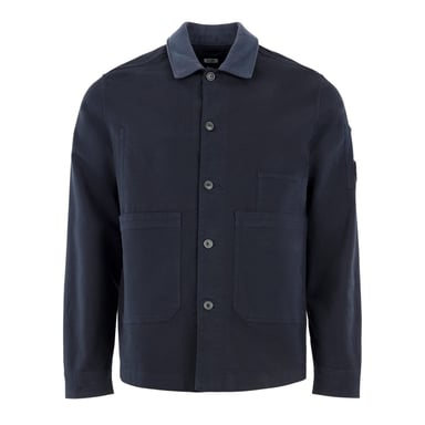 C.P. Company Herren-Button-Overshirt in Ttl Eclipse 888