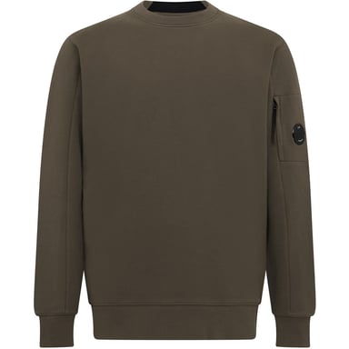 C.P. Company Herren Lens Rundhals-Sweatshirt in Ivy Green 683