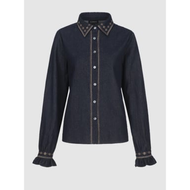 G-Maxx Bluse Minerva Dunkelblau