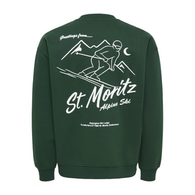 Only & Sons Onsbejmo Morits Relaxed-Fit Langarm-Crew-Neck-Pullover