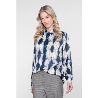 Geisha 63902-20 685 Bluse Dunkelblau/Ecru