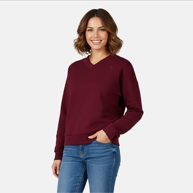 Cars Jeans emily Pullover Burgunderrot