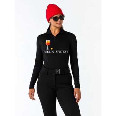 Falcon Party-Skipullover Feelin Spritzy Skipullover mit Reißverschluss Damen -