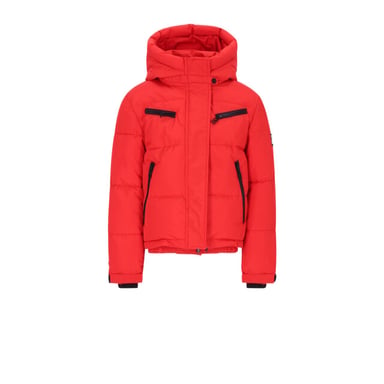 SuperRebel Spicy Mädchen Metallic-Skijacke mit Kapuze Skijacke Mädchen -