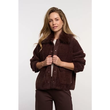 Rino & Pelle Nia.5002613 Rino & Pelle Jacke mit abnehmbarem Kragen Coffee Roast