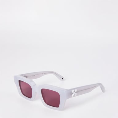 Accessoires Off White Virgil Sung Sonnenbrille Grau/Burgunderrot