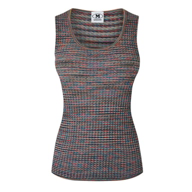 Missoni Damen Top aus Baumwoll-Woll-Mischung in Multicolor