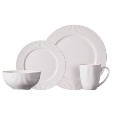 Luzzo Devon 16-teiliges Tafelservice für 4 Personen New Bone -
