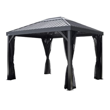 Sojag Kiruna 3x3.5 m Metall-Gartenpavillon mit Moskitonetz