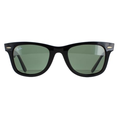 Lunettes De Soleil Ray-Ban Wayfarer 2140 901 Noir Vert G-15 Moyen 50mm