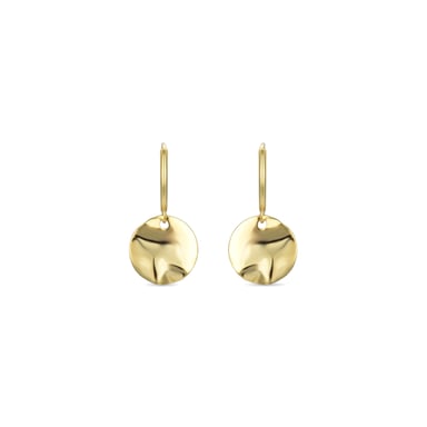 Luxenter Midnak-Ohrringe aus 925er Sterlingsilber mit 18 Karat Gelbgold