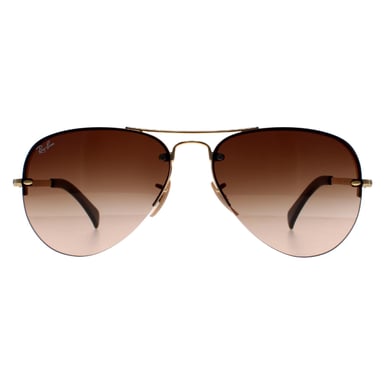 Lunettes De Soleil Rayban 3449 Dégradé Brun Or 001/13 59mm