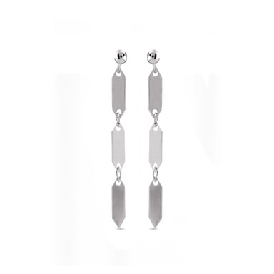 Luxenter Ohrringe, 925er Sterlingsilber, rhodiniert