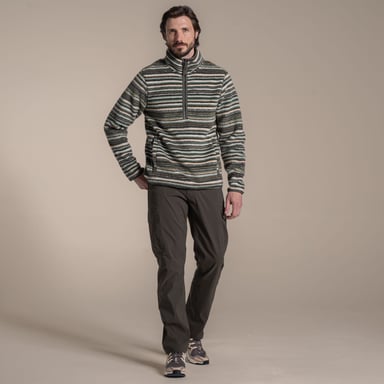 Craghoppers - "Tatton II" Fleece-Oberteil für Herren (Waldgrün)