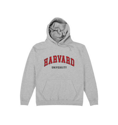 Harvard University Script Heather Grey Hoodie