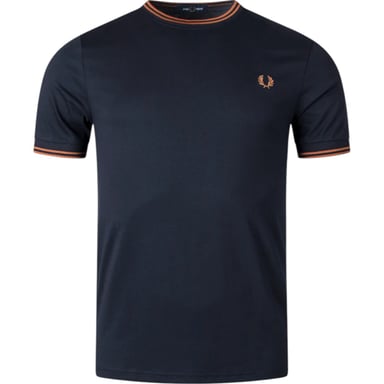 Fred Perry Twin Tipped T-Shirt In Navy