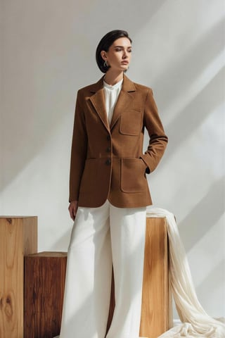 Faux-Suede-Blazer