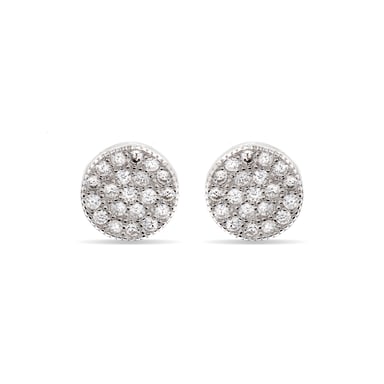 Luxenter, Ohrringe aus 925er Sterlingsilber und rhodinierten Zirkonias