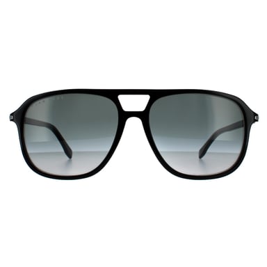 Hugo Boss Aviator Mens Shiny Schwarz Grau Gradient 90041091