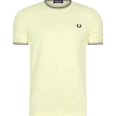 Fred Perry Twin Tipped T-Shirt In Ice Cream Yellow