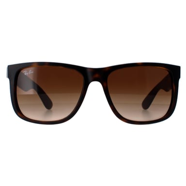 Ray-Ban Sonnenbrille Justin 4165 Gummi Hell Havanna Braun Gradient 710/13