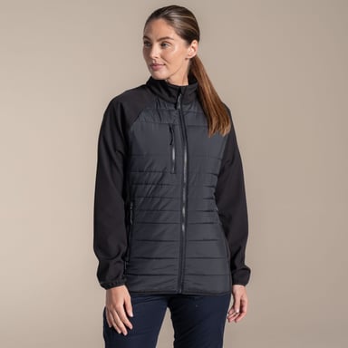 Craghoppers - "Expert Compresslite" Hybridjacke für Damen (Schwarz)