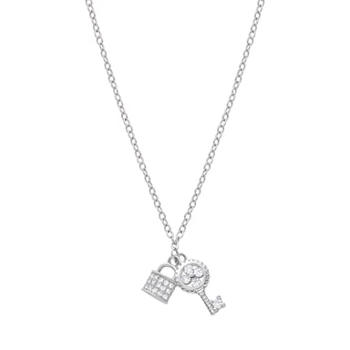 Luxenter Rhodium plattierte Brillant Zirkonia Halskette - Diao