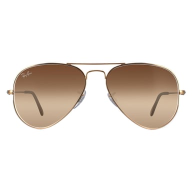 Ray-Ban Aviator Unisexe Gold Brown Gradient Sunglasses RB3025